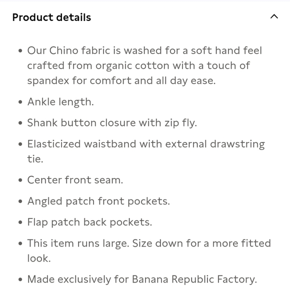 Banana Republic Factory Khaki Drawstring Joggers - Picture 8 of 10